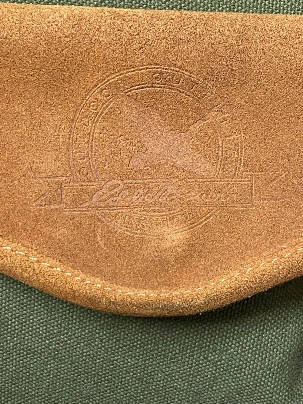 Vintage Eddie Bauer Duffle Bag for Travel Canvas Suede Duffel Bag Carry on Men